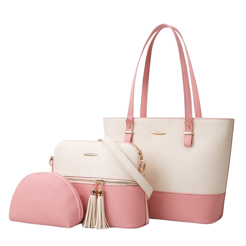 Curvy Ware 3-in-1 Women’s Leather Shoulder Bag Set