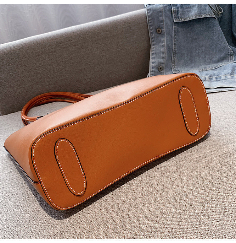 Ladies Luxury Tote Messenger Bag Double Strap Curvy Ware -CR-043