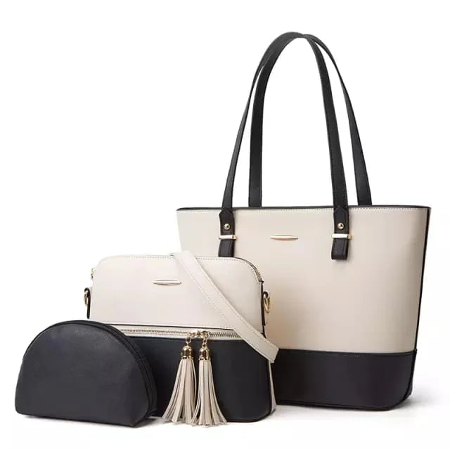 Curvy Ware 3-in-1 Women’s Leather Shoulder Bag Set