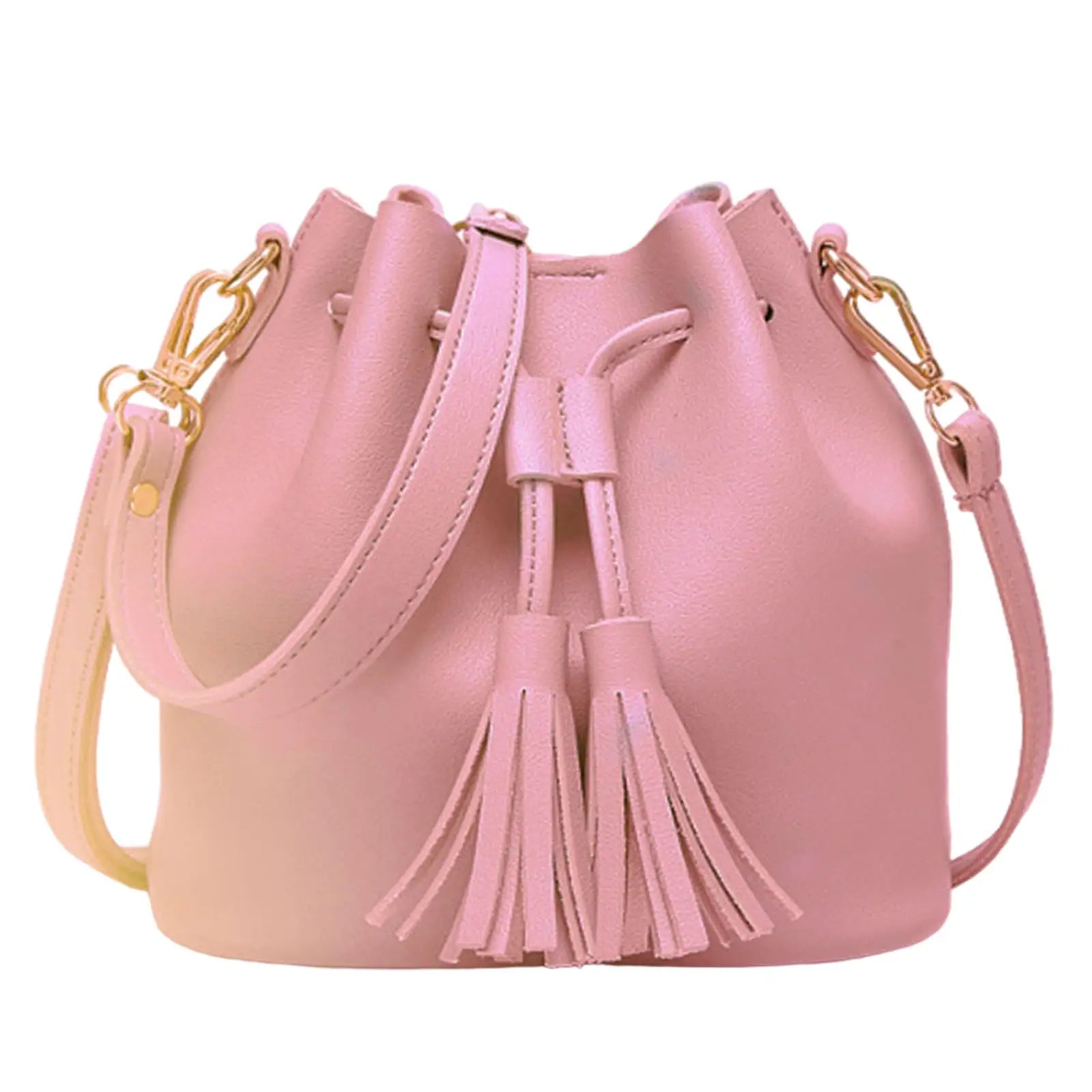 Women's Bucket Shoulder Bag Hobo Bag Drawstring Shoulder Handbags Ladies Handbags PU Leather Satchel 2 Way Bag for Winter Female