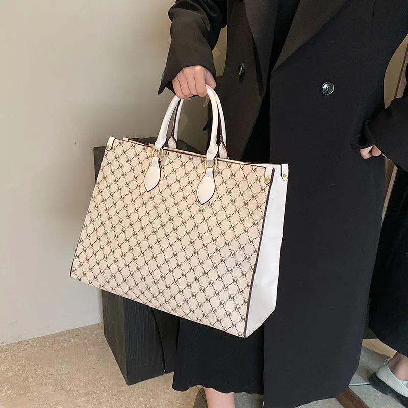 2025 new fashion portable shopping bag large capacity tote bag elegant fashion shoulder bag handbags women's large bag