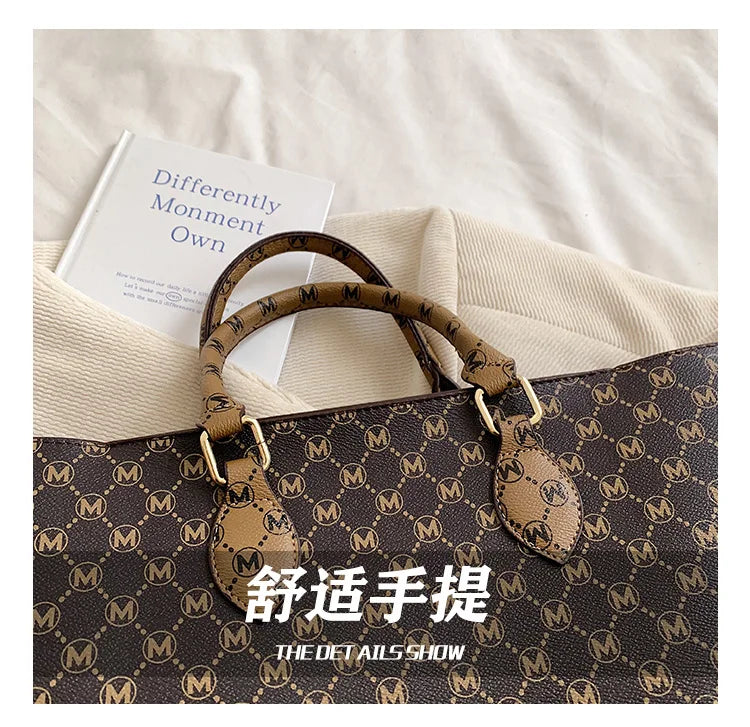 2025 new fashion portable shopping bag large capacity tote bag elegant fashion shoulder bag handbags women's large bag