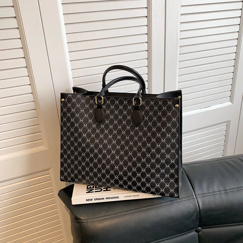 2025 new fashion portable shopping bag large capacity tote bag elegant fashion shoulder bag handbags women's large bag