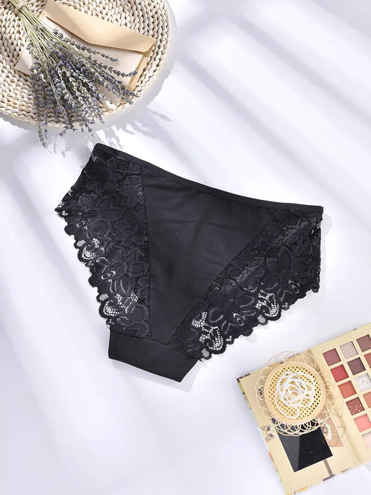 1XL-4XL Plus Size Women Briefs Panties High Waist Sexy Lingerie Hollow Out Underpanties Comfortable Underwear 80-140kg