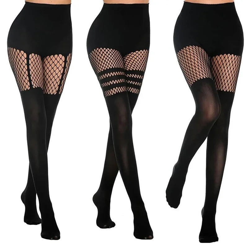 Sexy Hollow Pantyhose Suspenders Fishnet Stockings Nightclub Tights Dance Sexy Pantyhose Women Tights Women
