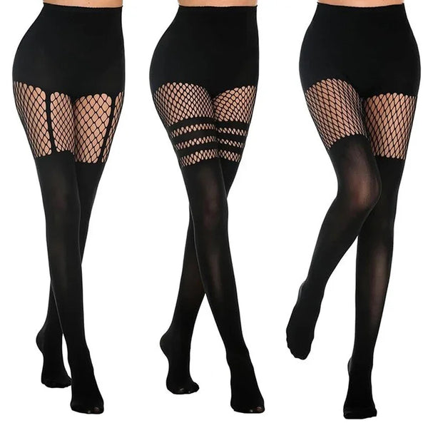 Sexy Hollow Pantyhose Suspenders Fishnet Stockings Nightclub Tights Dance Sexy Pantyhose Women Tights Women