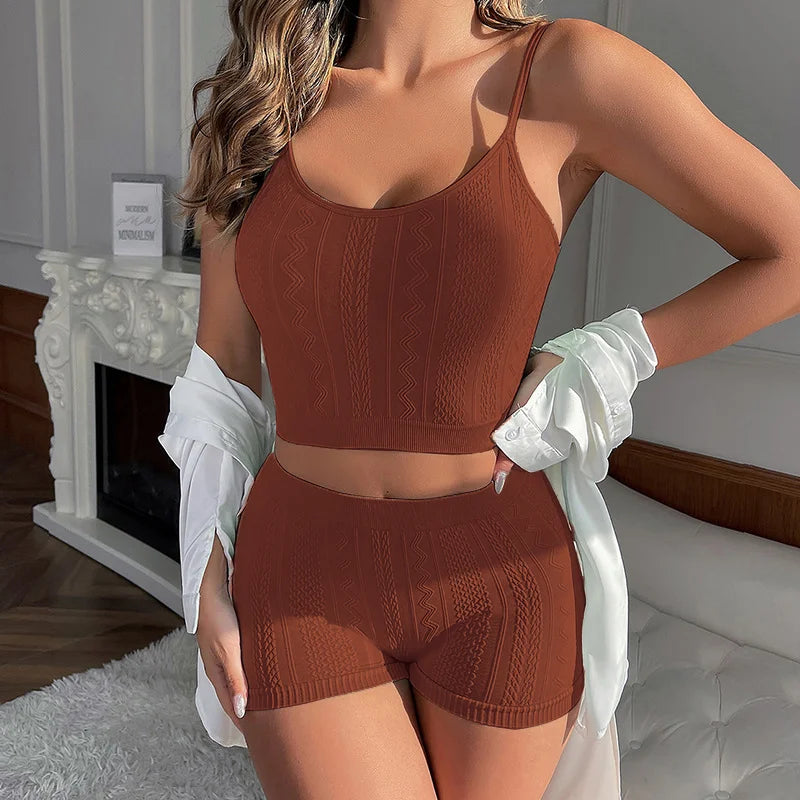 Spring Summer Langerie Sets Sexy Underwears Women Micro Underwear Solid Color Wearing Outside Women's Bra and Panties Sets Below