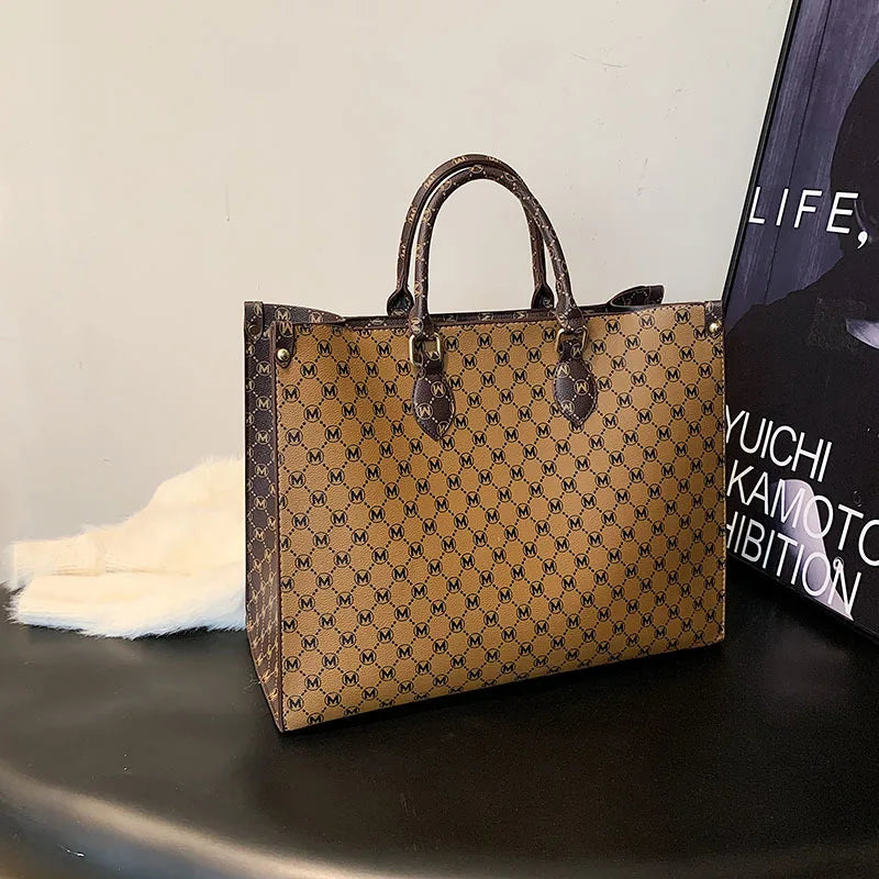2025 new fashion portable shopping bag large capacity tote bag elegant fashion shoulder bag handbags women's large bag
