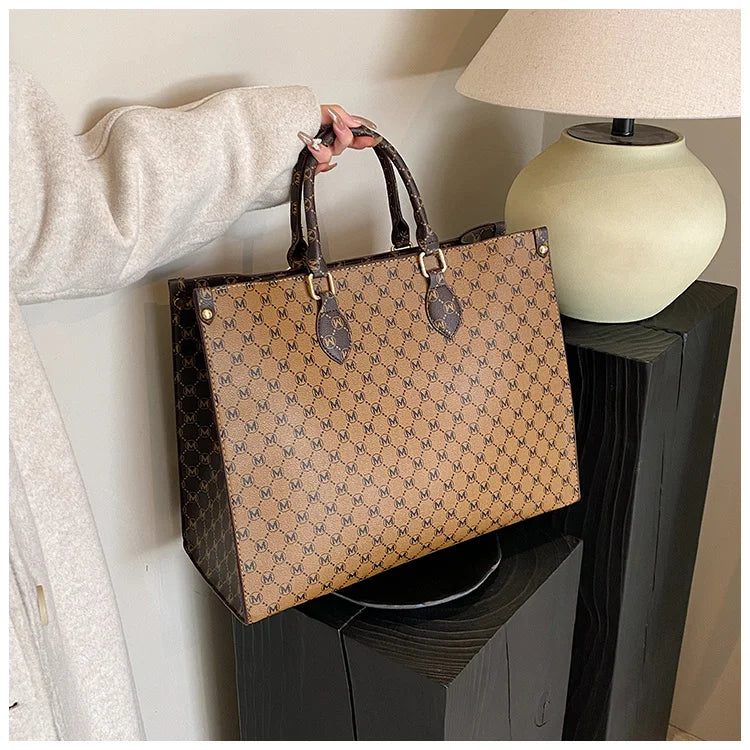 2025 new fashion portable shopping bag large capacity tote bag elegant fashion shoulder bag handbags women's large bag