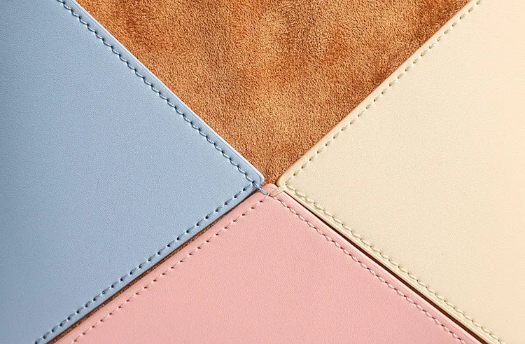 Turkey Style Designer Fold Trianglewomen's Handbag Winter Patchwork Candy Color Versatile Unique Leisure Female Bags