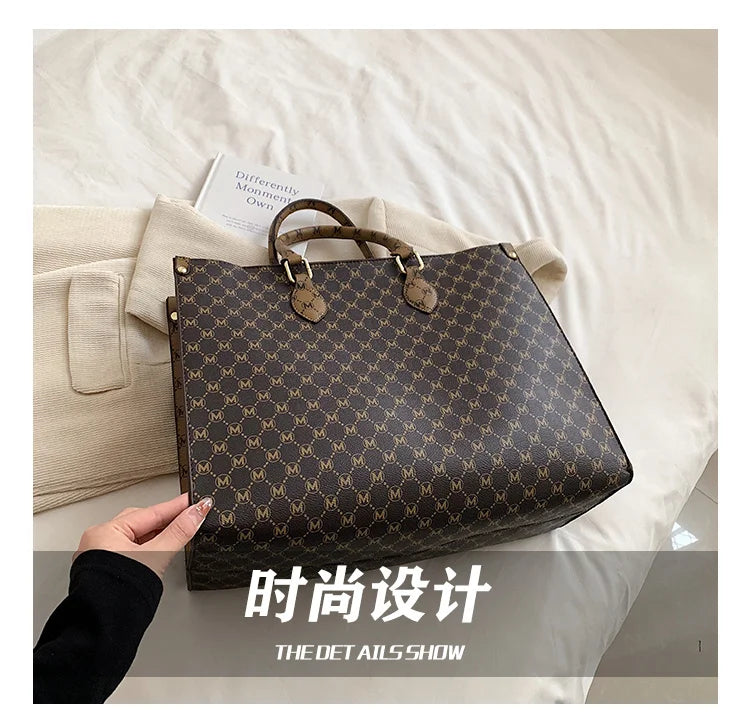 2025 new fashion portable shopping bag large capacity tote bag elegant fashion shoulder bag handbags women's large bag