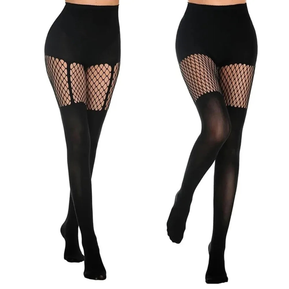 Sexy Hollow Pantyhose Suspenders Fishnet Stockings Nightclub Tights Dance Sexy Pantyhose Women Tights Women