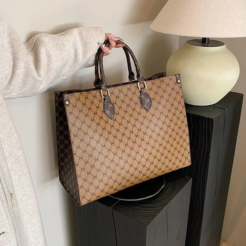 2025 new fashion portable shopping bag large capacity tote bag elegant fashion shoulder bag handbags women's large bag