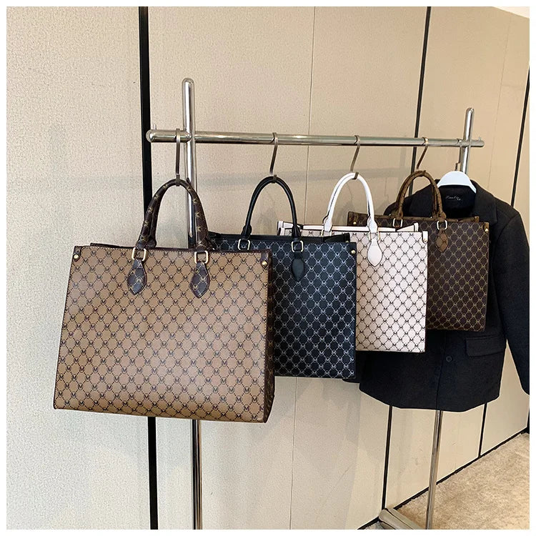 2025 new fashion portable shopping bag large capacity tote bag elegant fashion shoulder bag handbags women's large bag