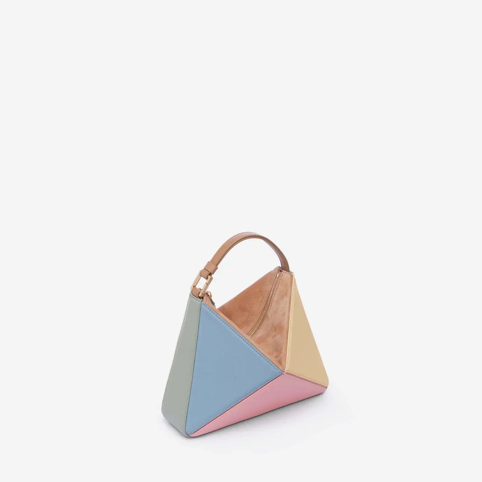 Women's Luxury Crossbody Bag Fashion Brand Handbags for 2024 Turkey Stereoscopic Designer Bags Colorful Triangle Patchwork