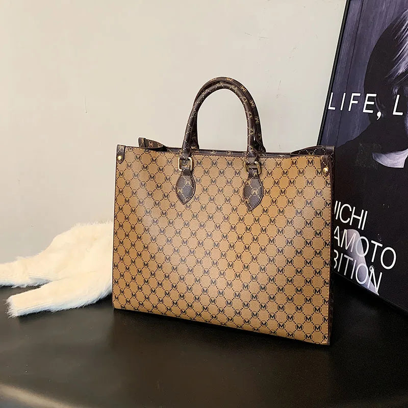 2025 new fashion portable shopping bag large capacity tote bag elegant fashion shoulder bag handbags women's large bag