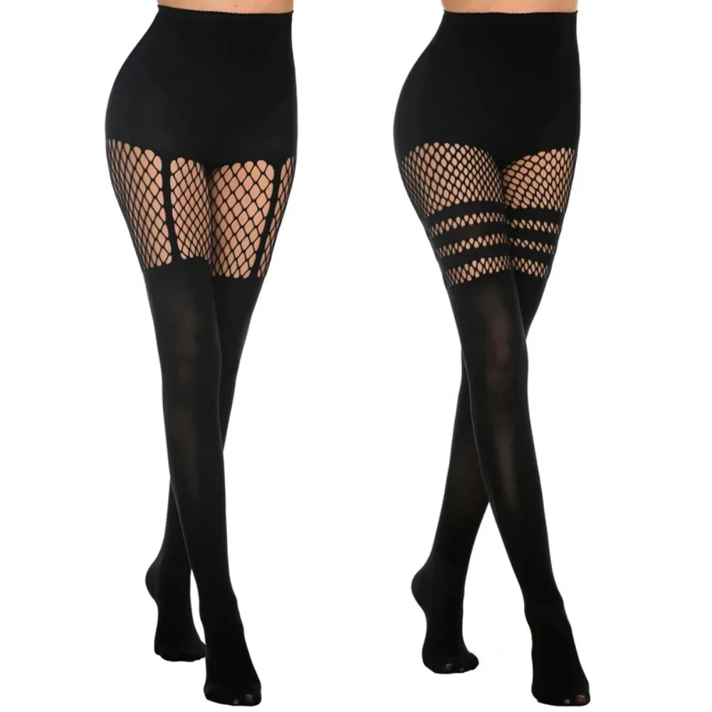 Sexy Hollow Pantyhose Suspenders Fishnet Stockings Nightclub Tights Dance Sexy Pantyhose Women Tights Women