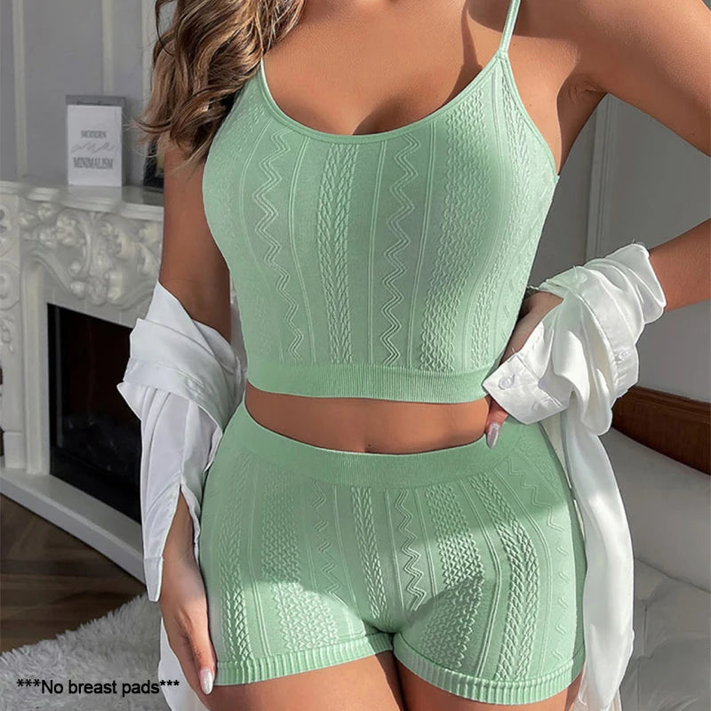 Spring Summer Langerie Sets Sexy Underwears Women Micro Underwear Solid Color Wearing Outside Women's Bra and Panties Sets Below