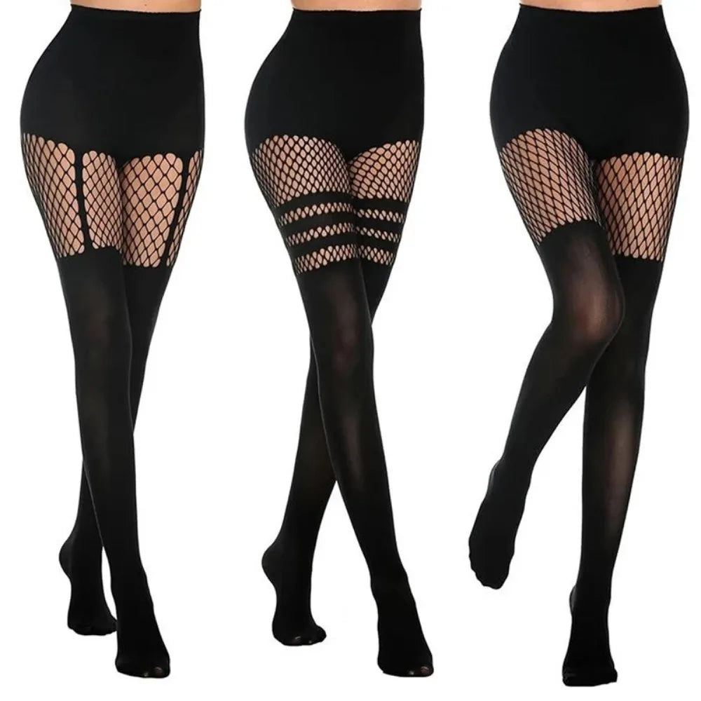 Sexy Hollow Pantyhose Suspenders Fishnet Stockings Nightclub Tights Dance Sexy Pantyhose Women Tights Women