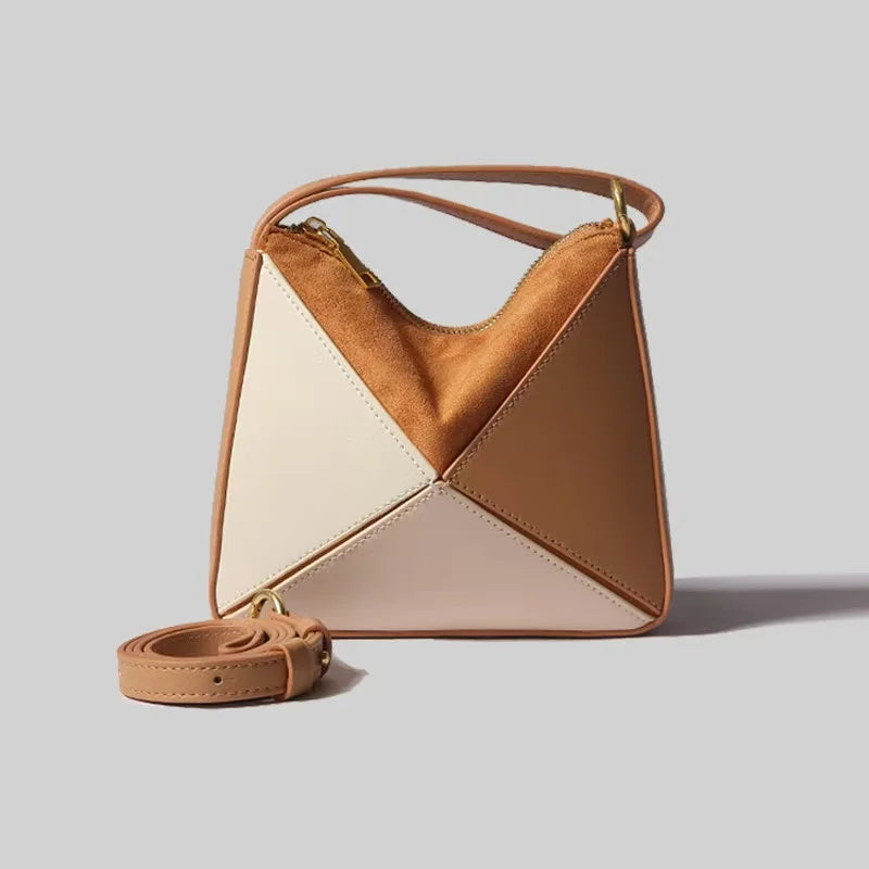 Women's Luxury Crossbody Bag Fashion Brand Handbags for 2024 Turkey Stereoscopic Designer Bags Colorful Triangle Patchwork