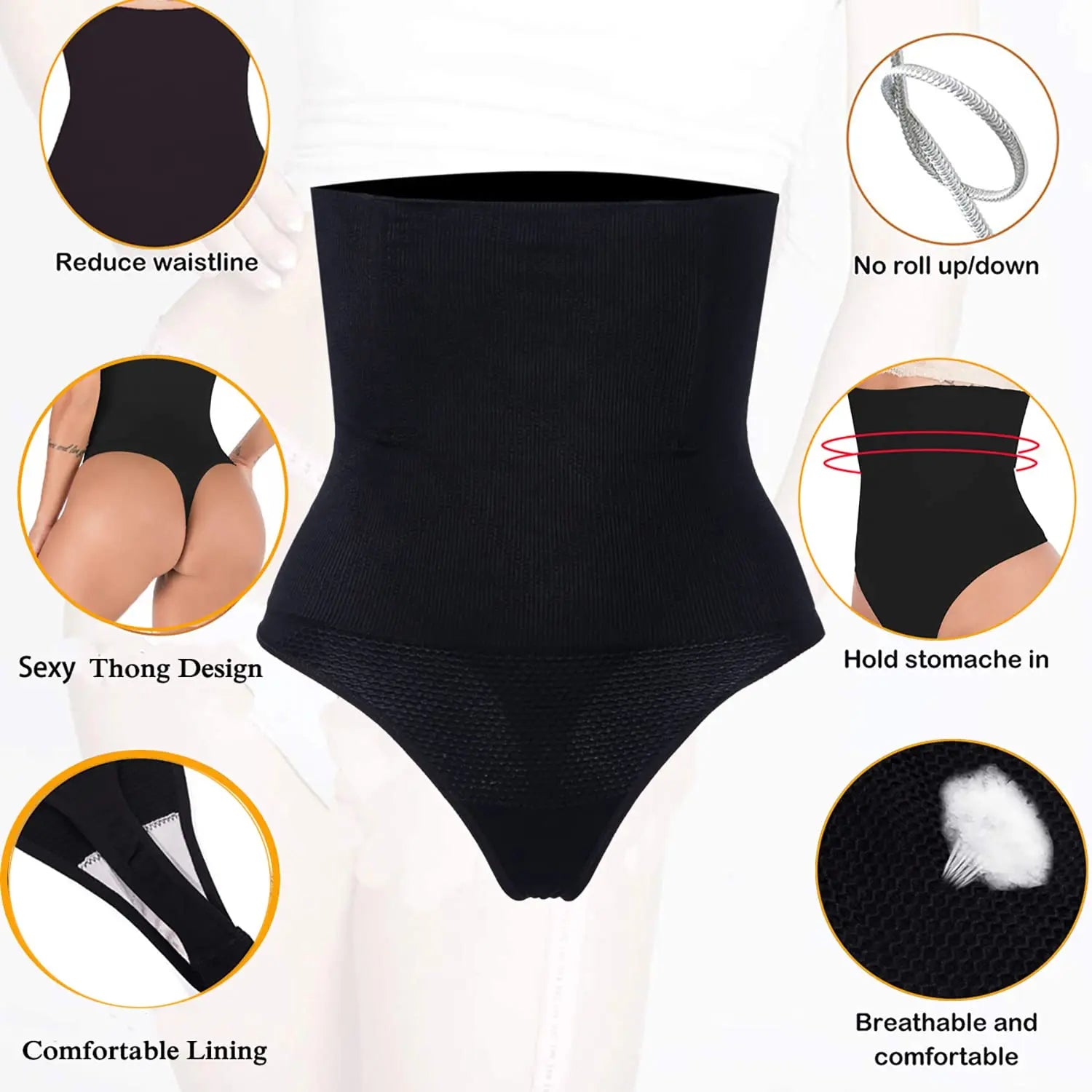 Hot High Waist Shaping Control Panties Boyshort Tummy Control Butt Lifting Slim Shorts Women's Underwear Shapewear Body Shaper