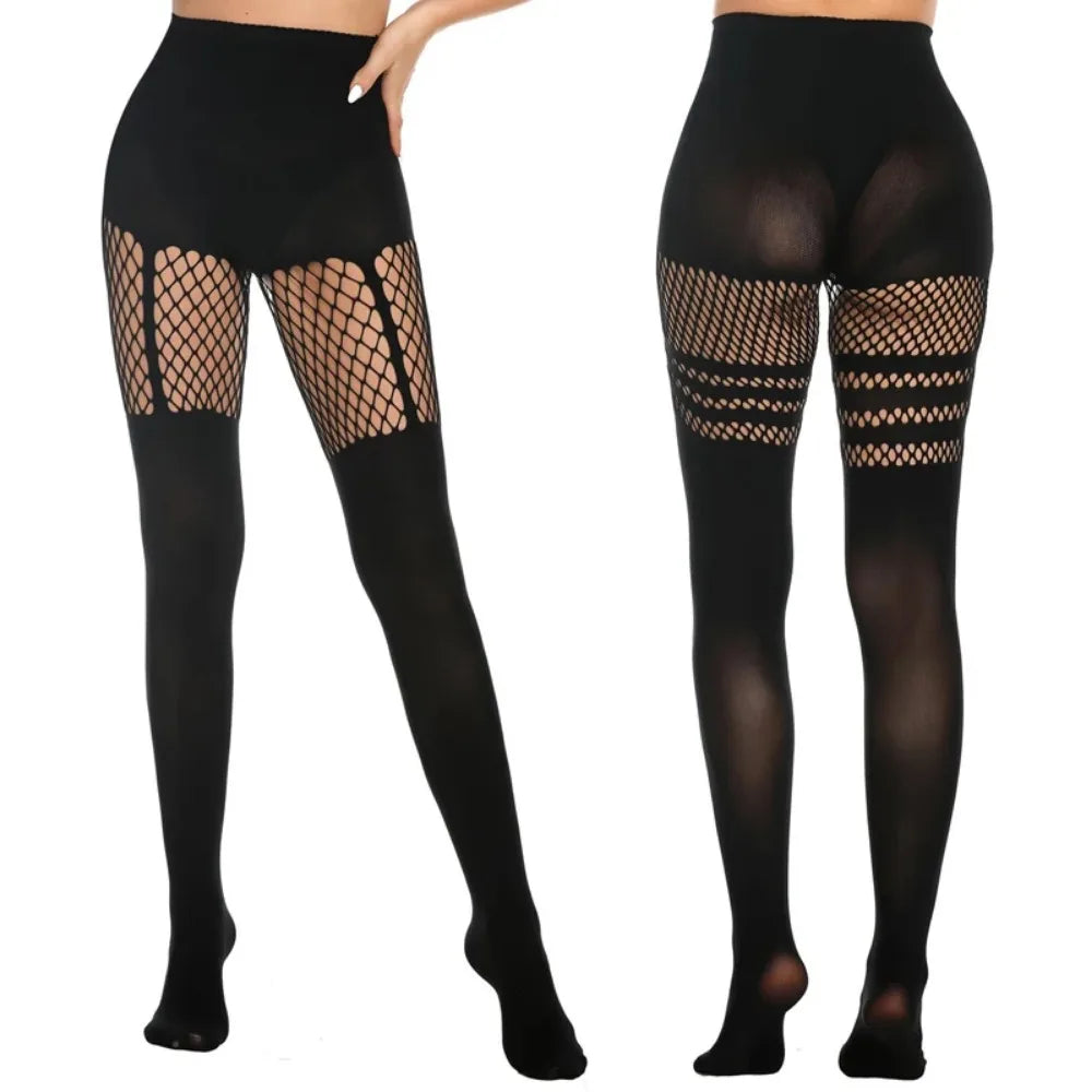 Sexy Hollow Pantyhose Suspenders Fishnet Stockings Nightclub Tights Dance Sexy Pantyhose Women Tights Women