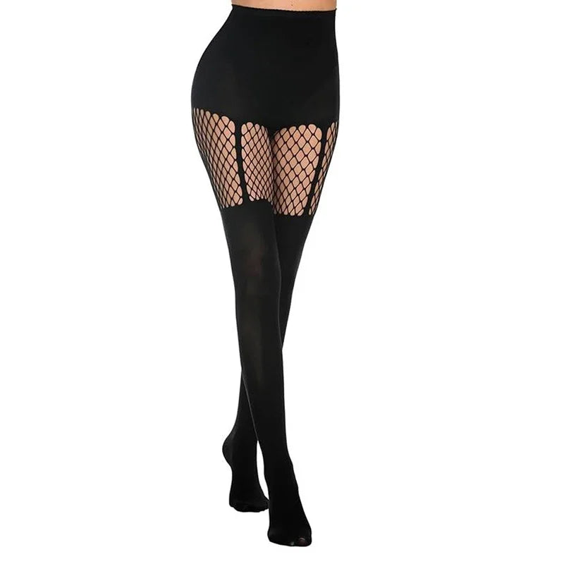 Sexy Hollow Pantyhose Suspenders Fishnet Stockings Nightclub Tights Dance Sexy Pantyhose Women Tights Women
