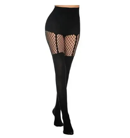 Sexy Hollow Pantyhose Suspenders Fishnet Stockings Nightclub Tights Dance Sexy Pantyhose Women Tights Women