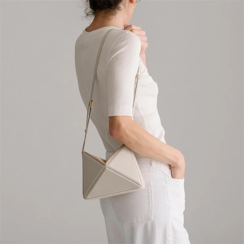 Women's Luxury Crossbody Bag Fashion Brand Handbags for 2024 Turkey Stereoscopic Designer Bags Colorful Triangle Patchwork