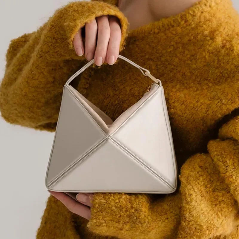 Women's Luxury Crossbody Bag Fashion Brand Handbags for 2024 Turkey Stereoscopic Designer Bags Colorful Triangle Patchwork