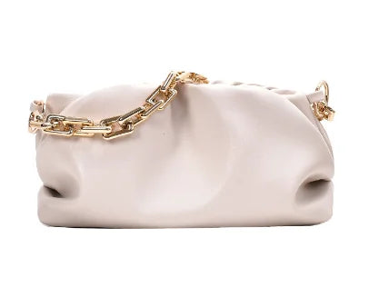 Gold Chain Shoulder Bags for Women 2020 Solid Color Luxury Cloud Bag Female Crossbody Messenger Handbags Lady Party Clutch