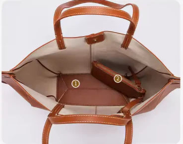 Polene Cyme Bag – 2 Piece Set (Handbag + Pouch) | Premium Luxury Tote for Women