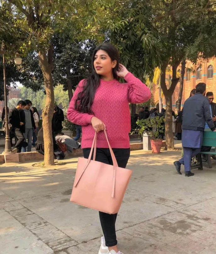 Designer Vintage Women's 3 Pcs Bag Set Curvy Ware -CR-054