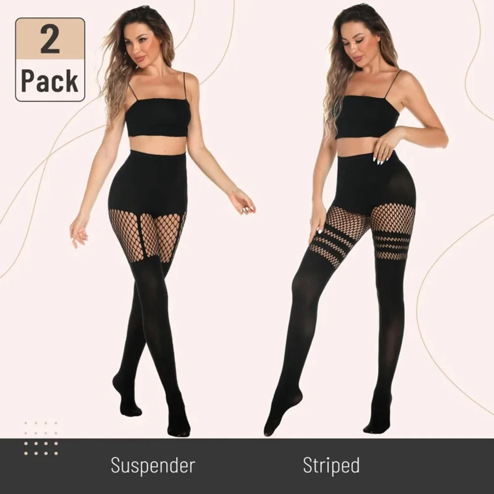 Sexy Hollow Pantyhose Suspenders Fishnet Stockings Nightclub Tights Dance Sexy Pantyhose Women Tights Women