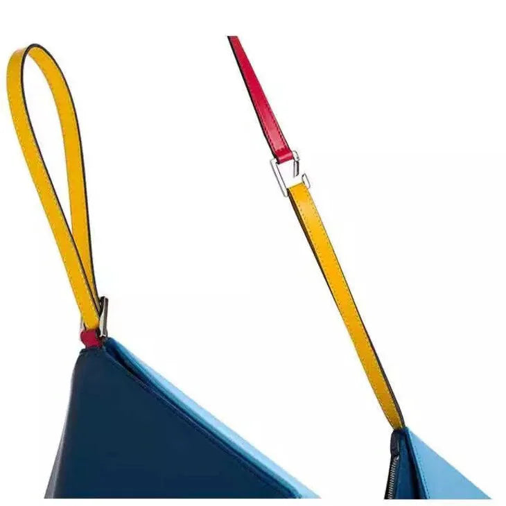 Women's Luxury Crossbody Bag Fashion Brand Handbags for 2024 Turkey Stereoscopic Designer Bags Colorful Triangle Patchwork