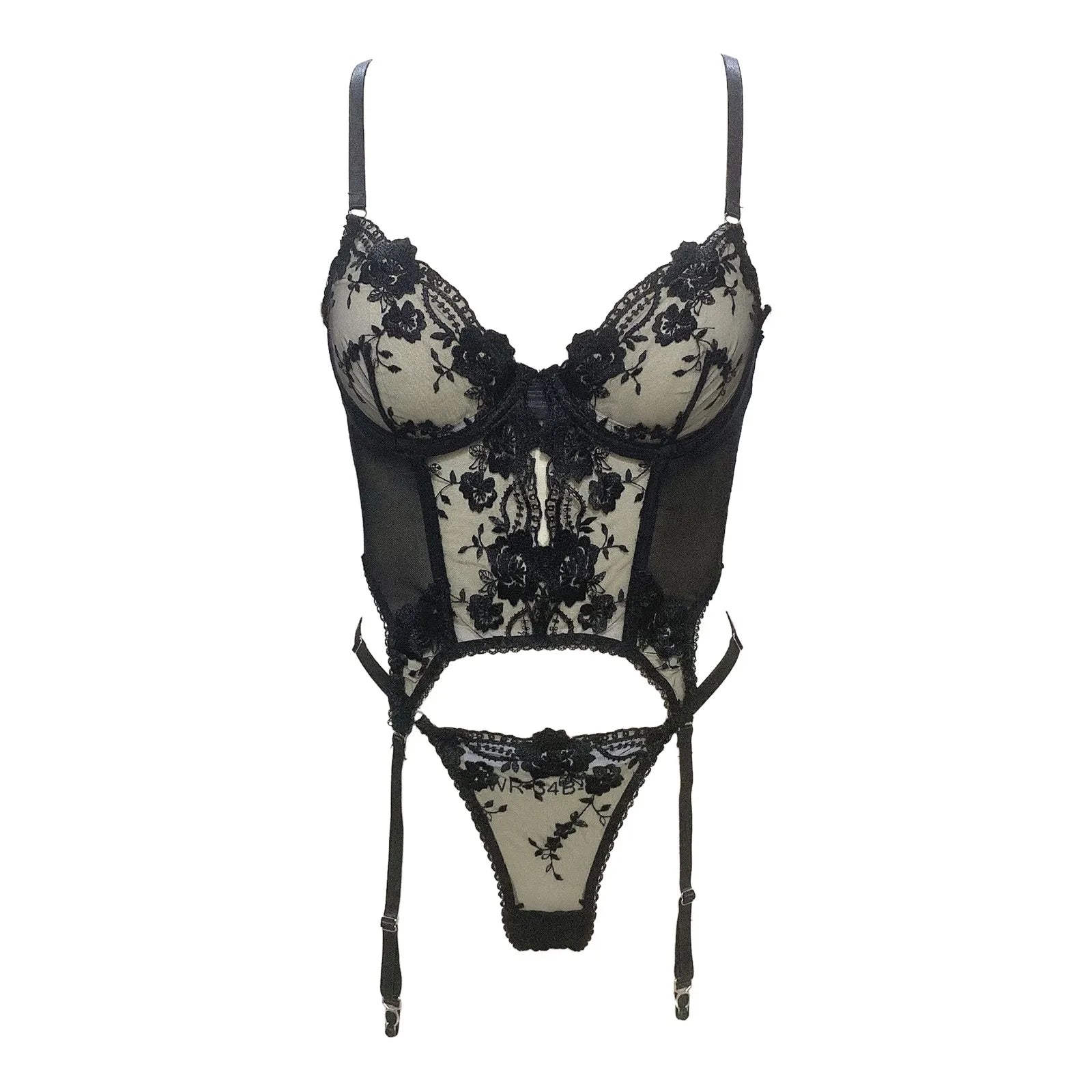 Women's Sexy Lingerie Set Elegant Embroidery Bra And Thong Set Erotic Clothing Ultra Thin Sexy Toys Sexy Lingerie For Women