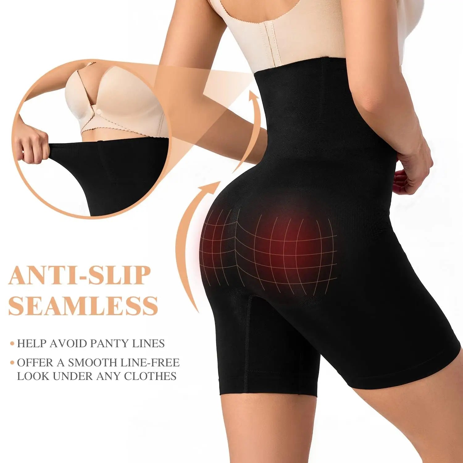 Hot High Waist Shaping Control Panties Boyshort Tummy Control Butt Lifting Slim Shorts Women's Underwear Shapewear Body Shaper