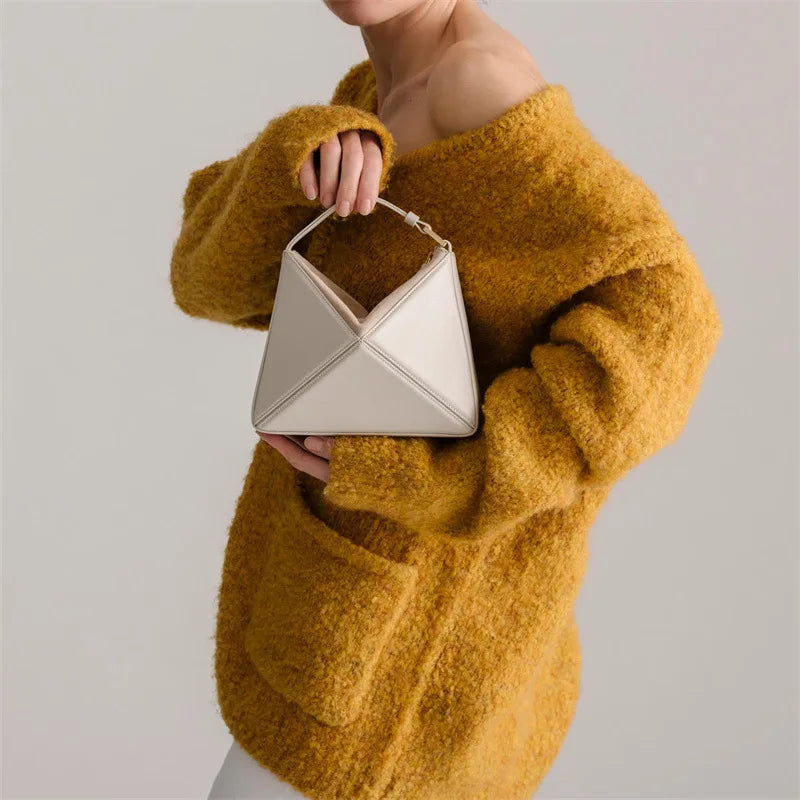 Women's Luxury Crossbody Bag Fashion Brand Handbags for 2024 Turkey Stereoscopic Designer Bags Colorful Triangle Patchwork