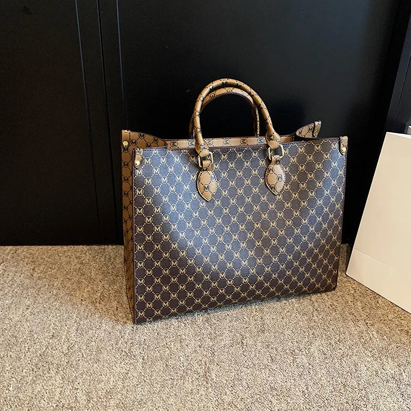 2025 new fashion portable shopping bag large capacity tote bag elegant fashion shoulder bag handbags women's large bag
